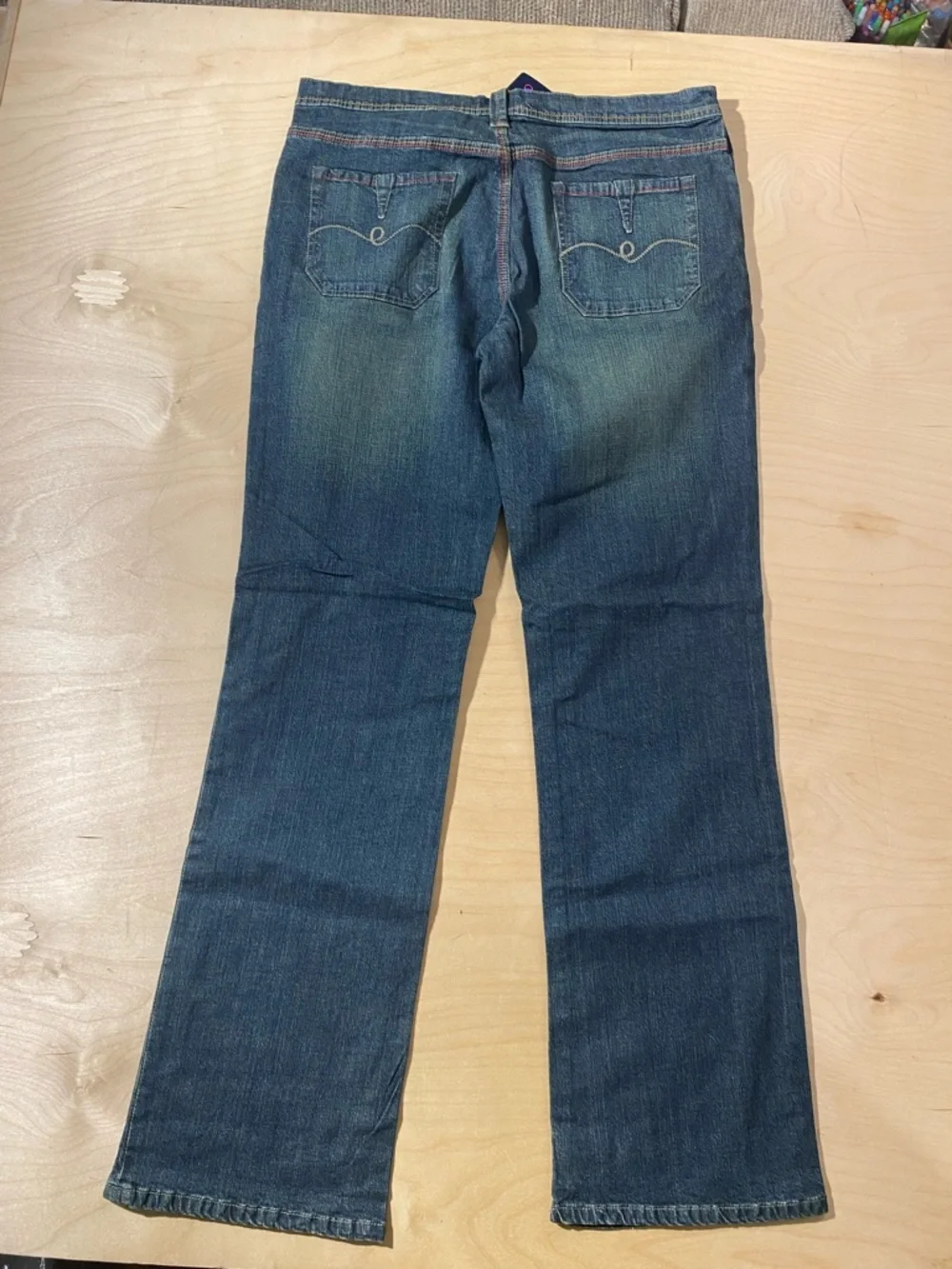 Y2K Lady Enyce Dark Wash Straight Leg Jeans 32 (RB)